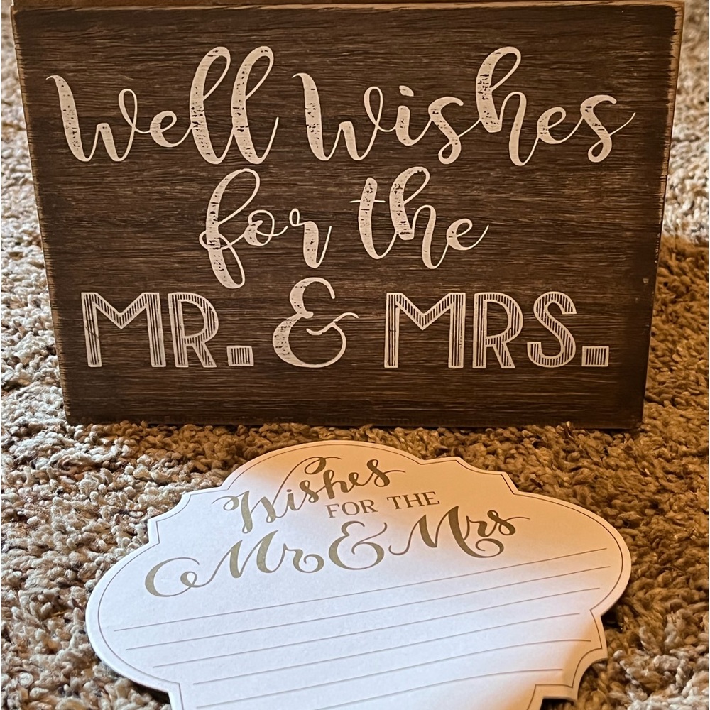 3/$30 Wishes Box for wedding